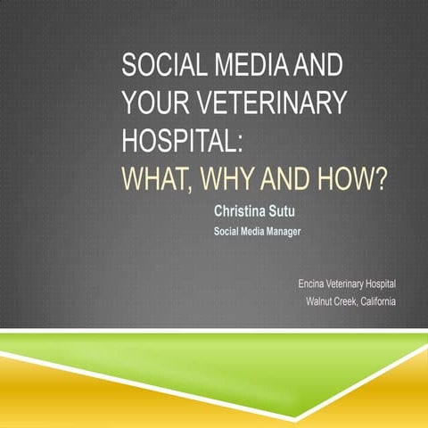 Christina Sutu: Social Media and Your Veterinary Hospital: What, Why and How?