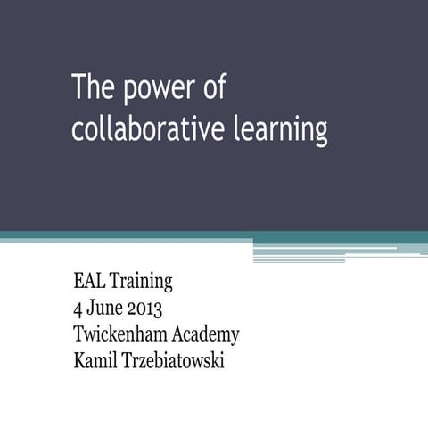 The power of collaborative learning