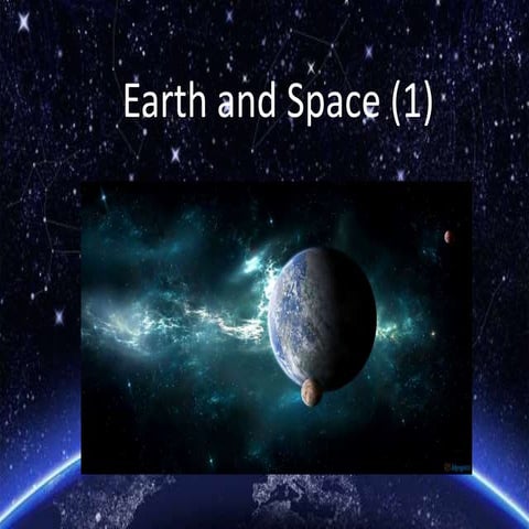 Presentation   earth and space 
