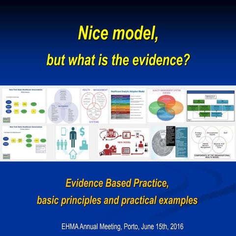 Nice Model, But What Is The Evidence?