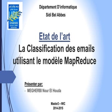 La classification des Emails utilisant le modèle MapReduce 