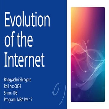 Presentation - Evolution of the Internet ppt .pptx