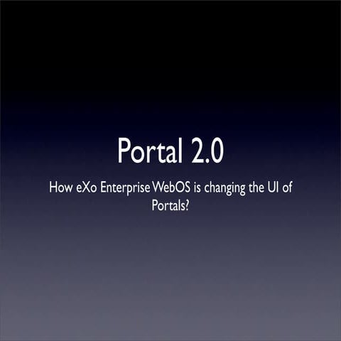 Enterprise Portal 2.0