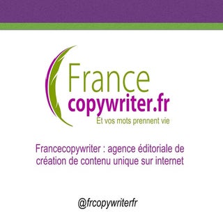 Présentation Francecopywriter Seo ...