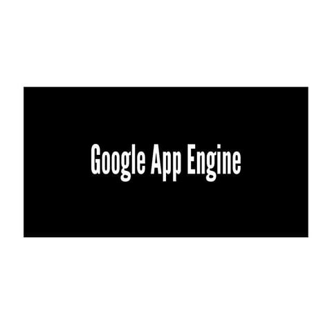 An introduction to Google's App Engine
