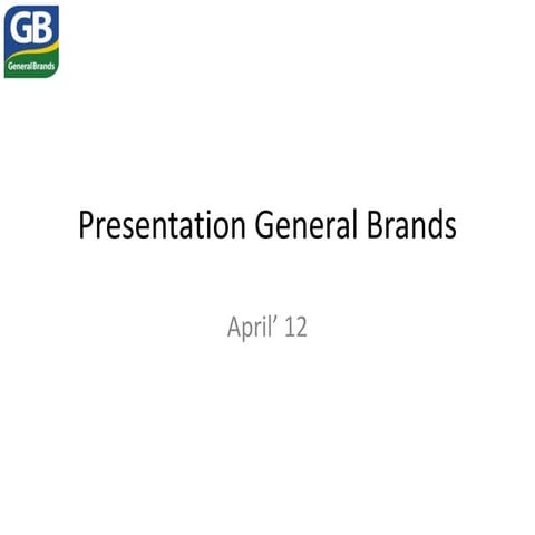 Presentation   g brands abril'12 parte 1