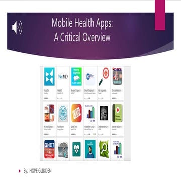 Mobile Health Apps: A Critical Overview