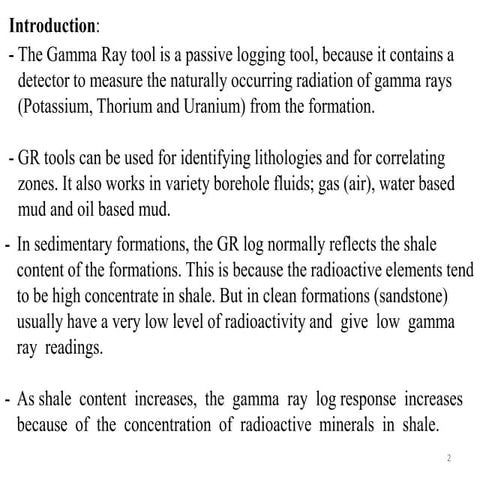 Comprehensive Overview of Gamma Ray Logging Tools in Formation ...
