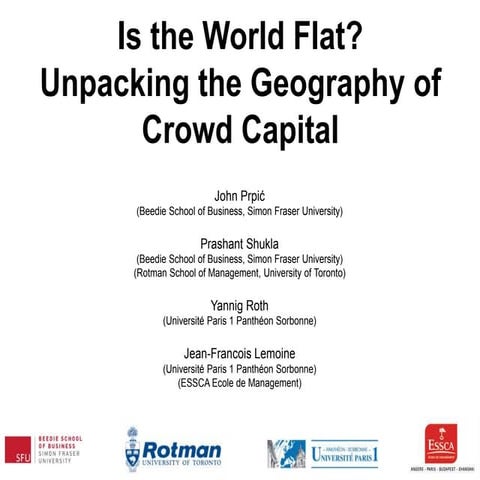 Unpacking the Geography of Crowd Capital