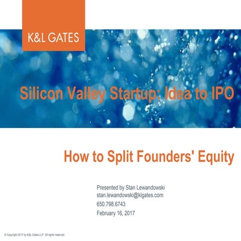 How to Split Founders Equity