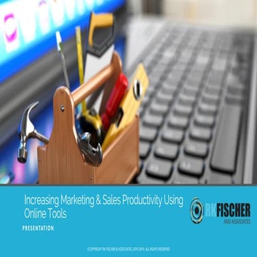 Increasing Productivity Using Marketing & Sales Tools