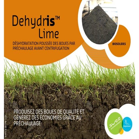 Dehydris Lime - Déshydratation poussée des boues par préchaulage avant centrifugation