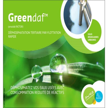 Greendaf - déphosphatation tertiaire par flottation rapide