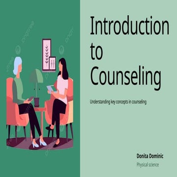 Comprehensive Understanding of Counseling: Concepts, Principles, and ...