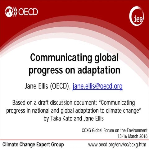 6.1.2 Methodologies for climate rational for adaptation - WMO | PPTX