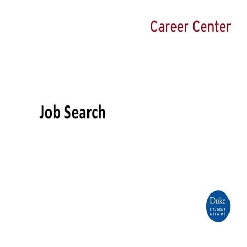 Job Search Presentation