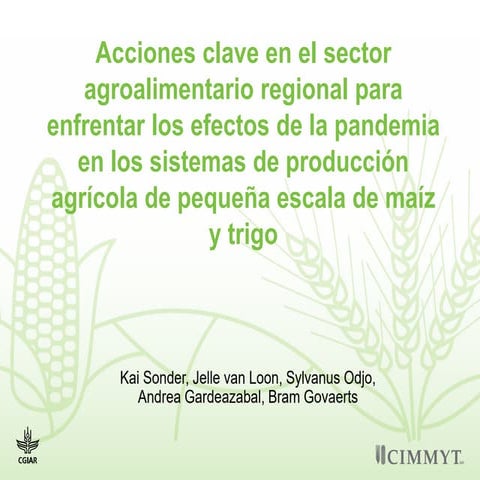 Acciones clave en el sector agroalimentario regional para enfrentar los efect...