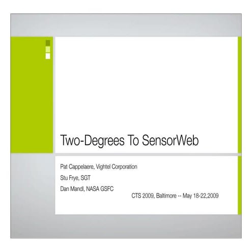 Two Degrees To SensoWeb