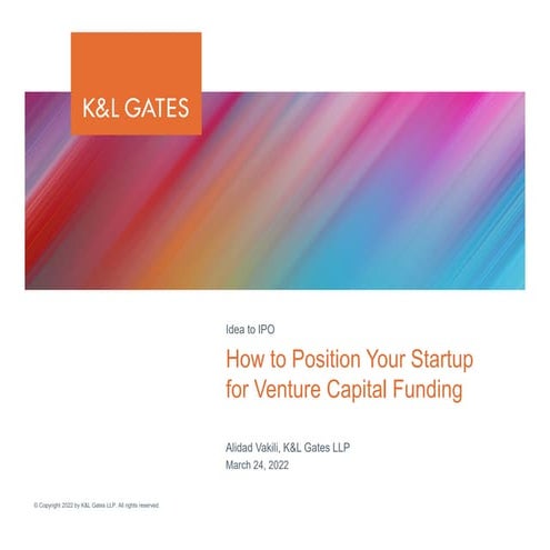 How to Position Your Startup for Venture Capital Funding