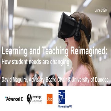 Learning and teaching reimagined - how are student needs changing?