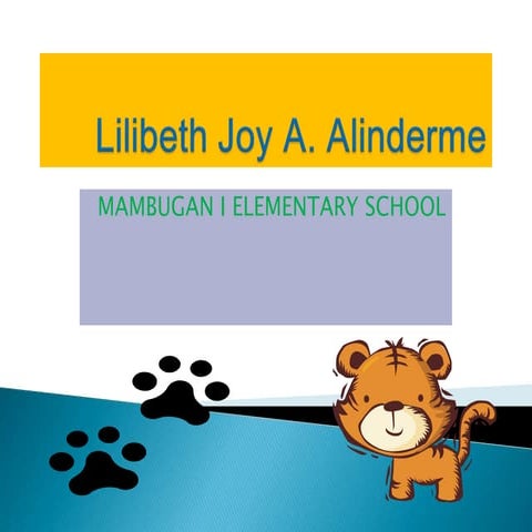 Presentation lilibeth joy alinderme