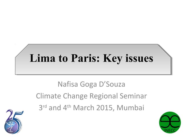 Presentation lima to paris 26-2-2015 - nafisa