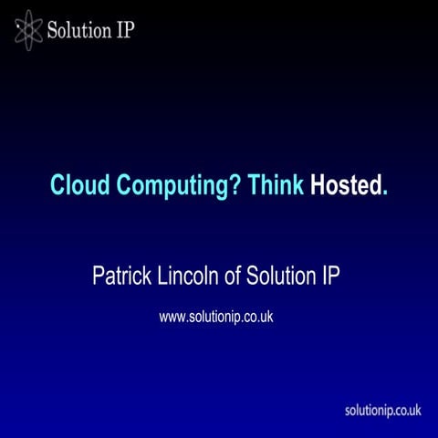 BEN Event - Cloud Computing - Lincoln