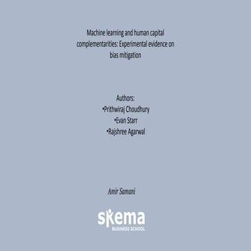 Presentation   machine learning and human capital complementarities 2020 - am...