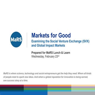 Markets for Good