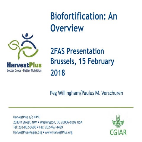 Biofortification: An Overview 