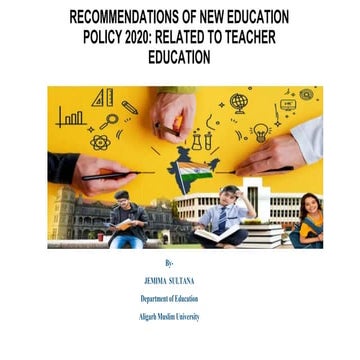 NEP 2020 related to Teacher Education