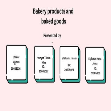 Bakery Manufacturing Process. Manufacture of Bread, Biscuit, Cake ...