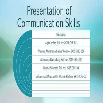 Presentation of-communication-skills