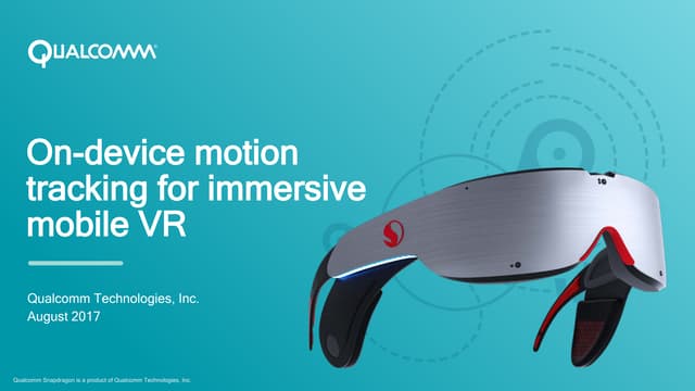 Ondevice Motion Tracking for Immersive VR Circuit Diagram
