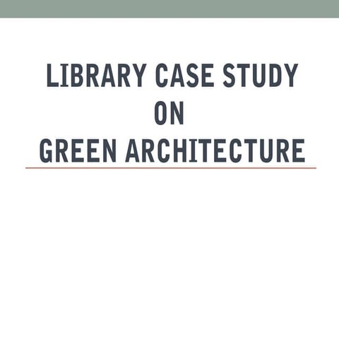 Presentation on-Green-Architecture
