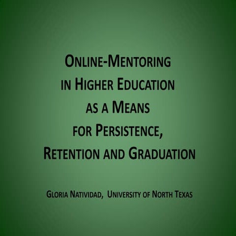 Presentation   online mentoring-15min