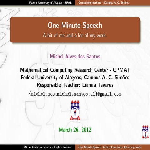 Personal Presentation