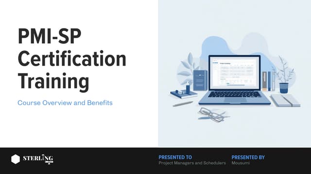 PMI-SP Certification Training Master Project Scheduling | PDF