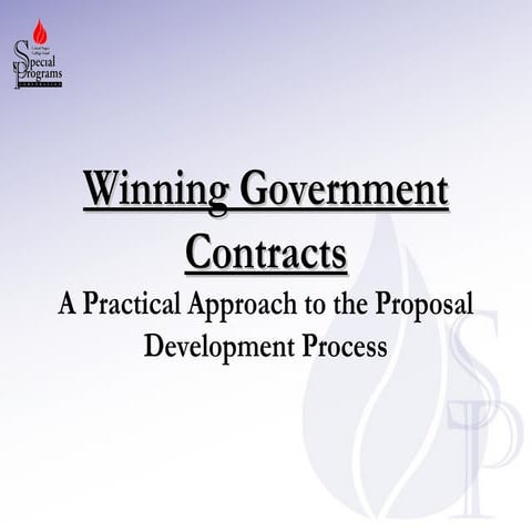 Proposal development process