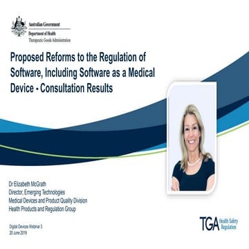 Presentation: Proposed Reforms to the Regulation of Software, Including Softw...