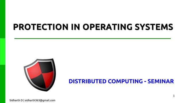Protection in Operating System Layer