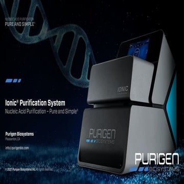 Introduction to Purigen Biosystem | PDF