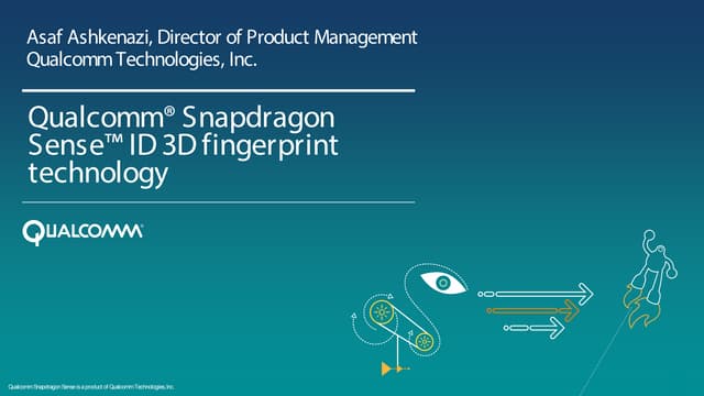 Qualcomm ® Snapdragon Sense ™ ID 3D Fingerprint Technology