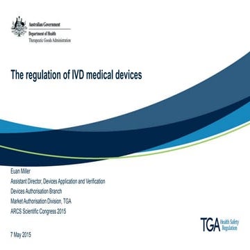 The regulation of IVD medical devices