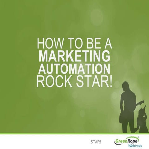 How to Be a Marketing Automation Rock Star - by Ron Marcus, Shindy Media