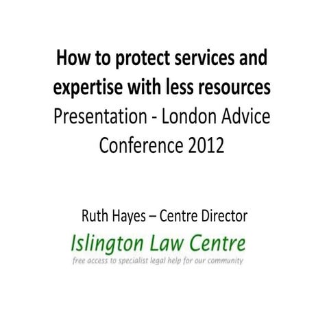 How to protect services and expertise with less resources