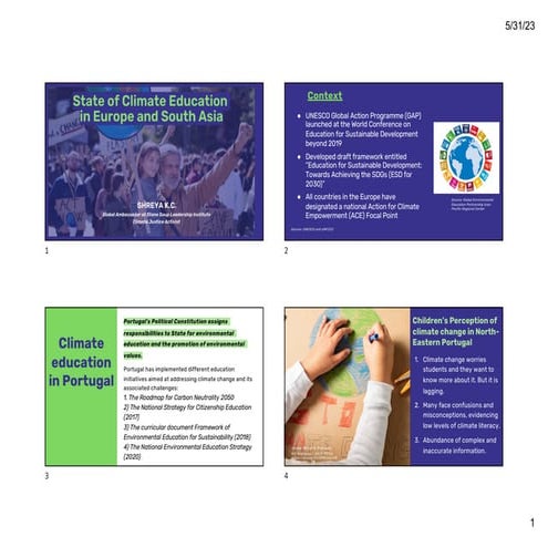 Education's Critical Role in Combating Climate Change | PDF