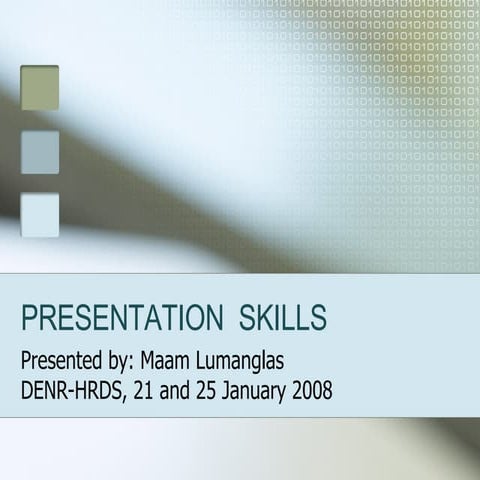 Presentation Skills