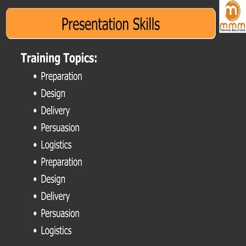 Presentation Skills