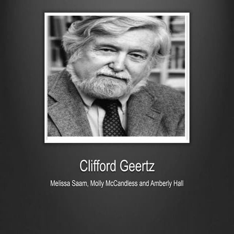 Key Points of Geertz